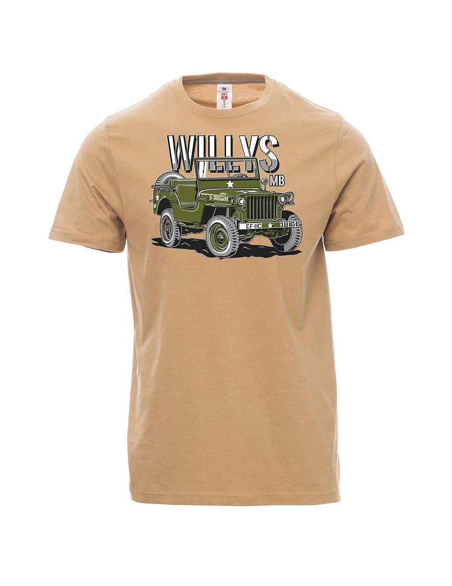 Maglia da uomo marrone Willys MB