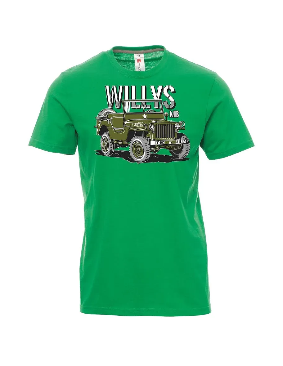 Maglia da uomo verde Willys MB