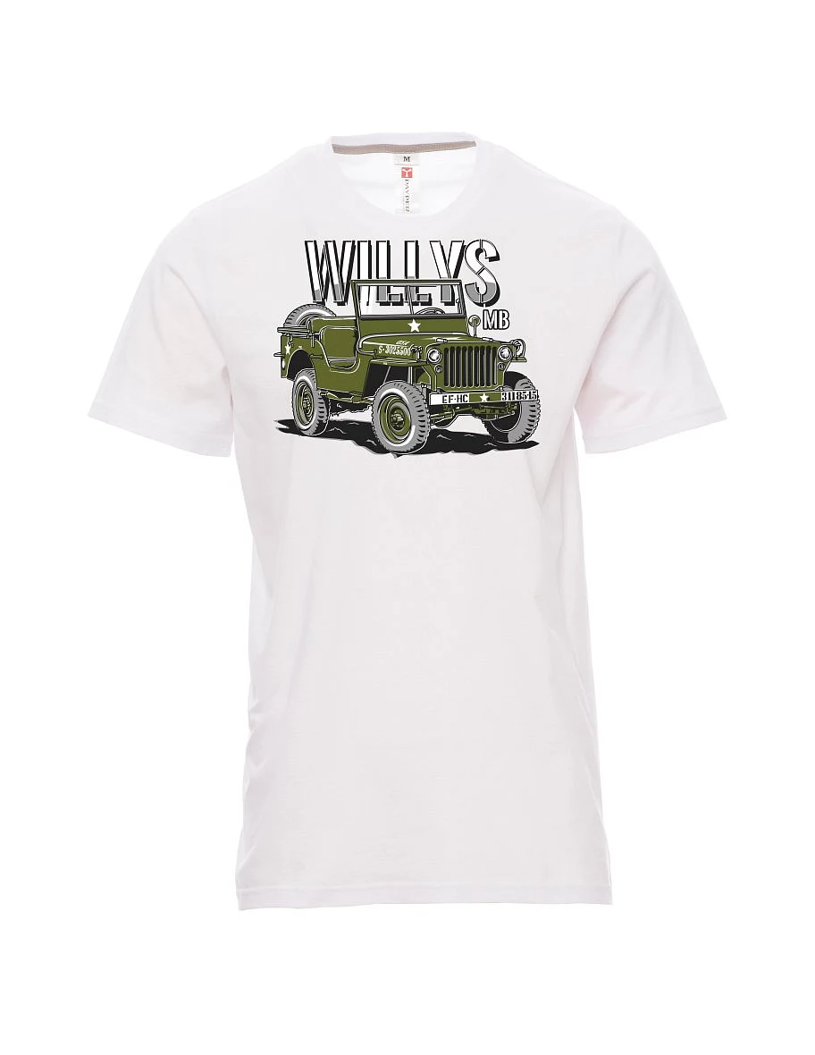 Maglia da uomo bianca Willys MB
