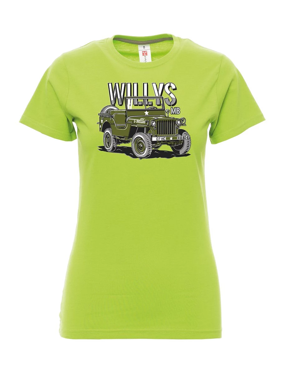 Maglia da donna colore lime Willys MB