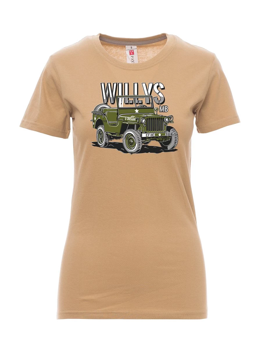 Maglia da donna marrone Willys MB