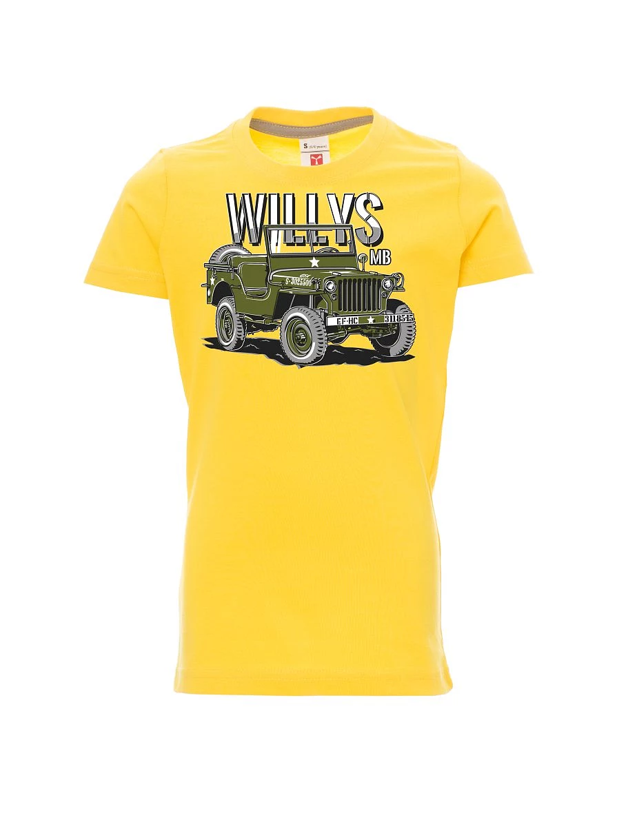 Maglia da bambino gialla Willys MB