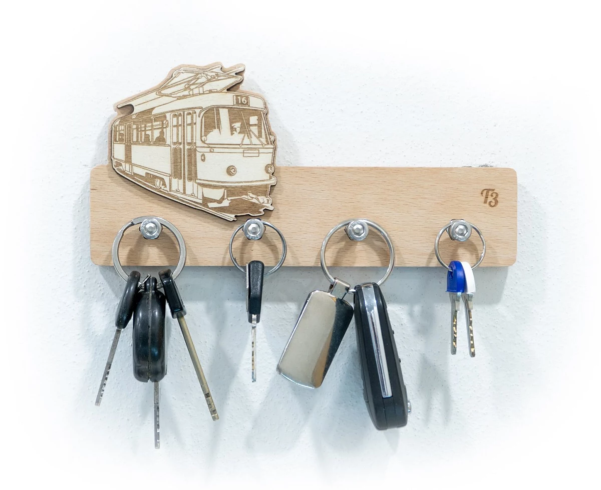 Appendichiavi in legno la Tram T3