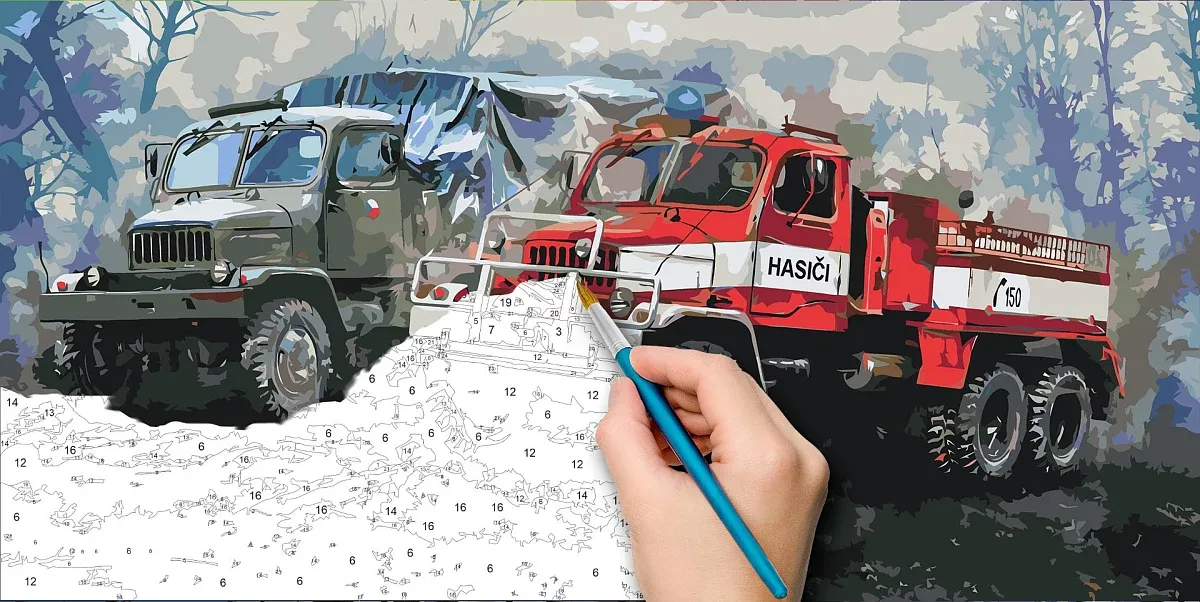 Dipingi con i numeri - immagine del veterano Camion V3S