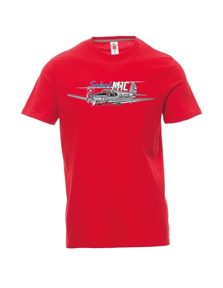 Maglia da uomo rossa Aereo Sokol