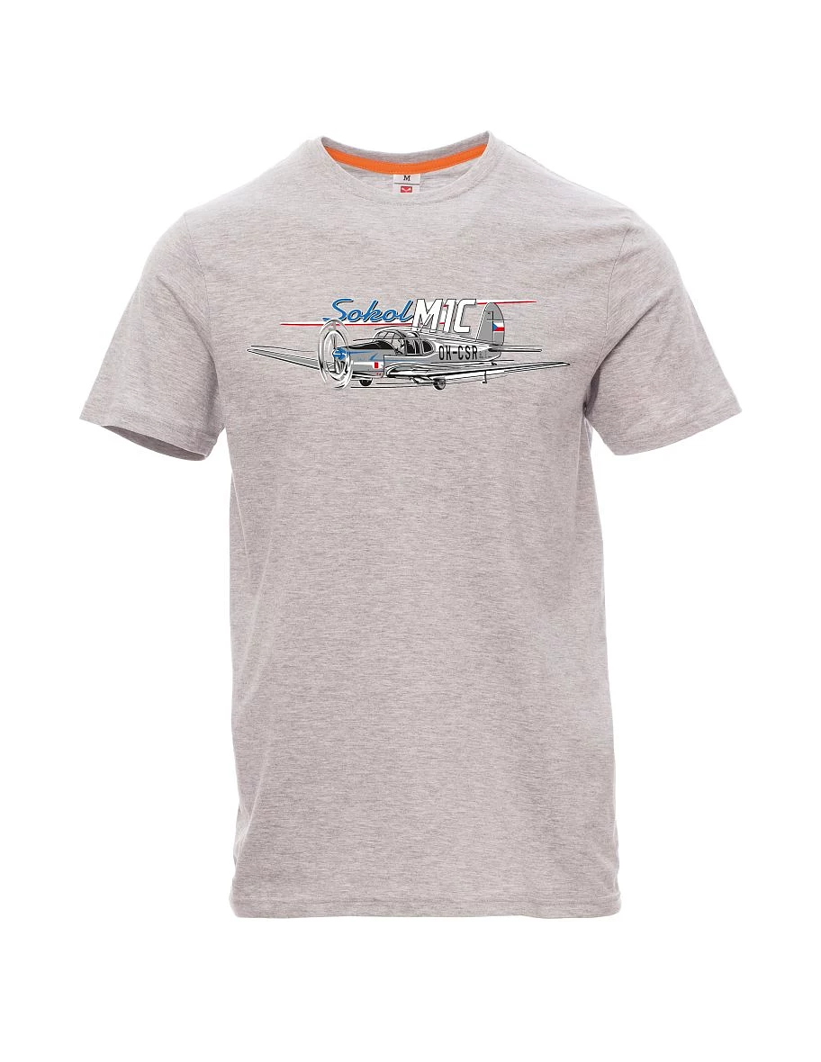 Maglia da uomo grigio melange Aereo Sokol