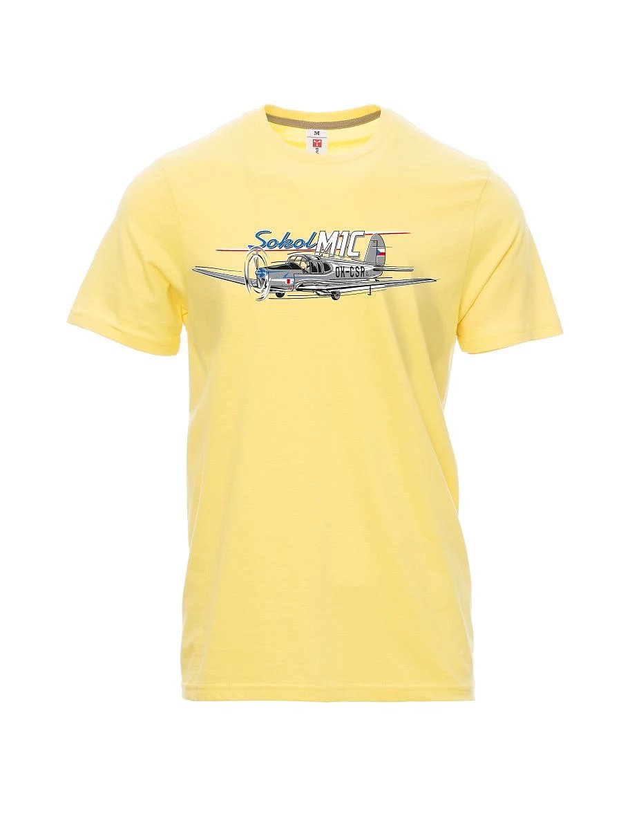 Maglia da uomo giallo chiaro Aereo Sokol