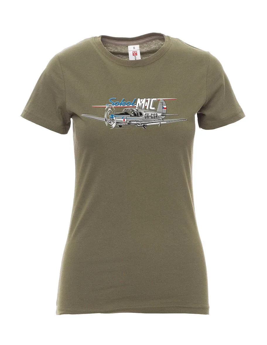 Maglia da donna cachi Aereo Sokol