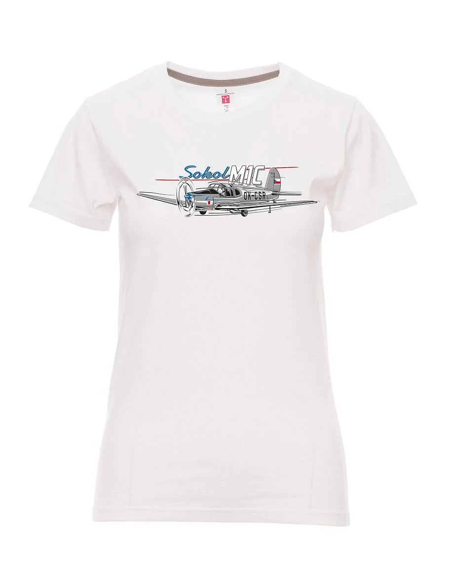 Maglia da donna bianca Aereo Sokol