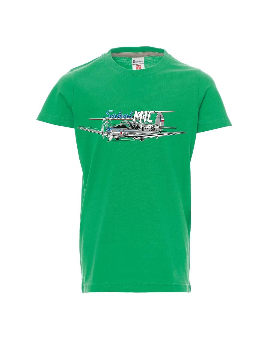 Maglia da bambino verde Aereo Sokol