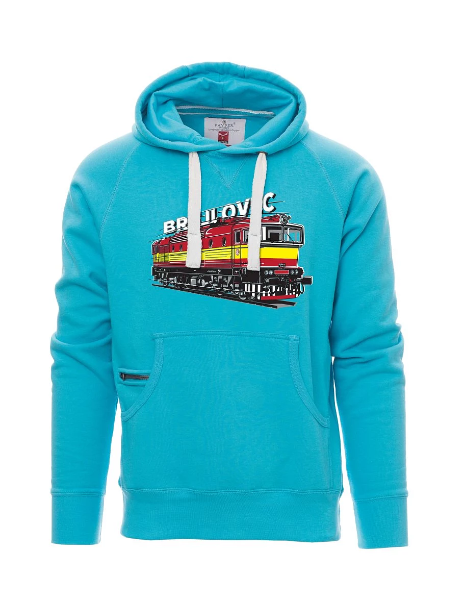 Felpa da uomo blu chiaro Locomotiva 753