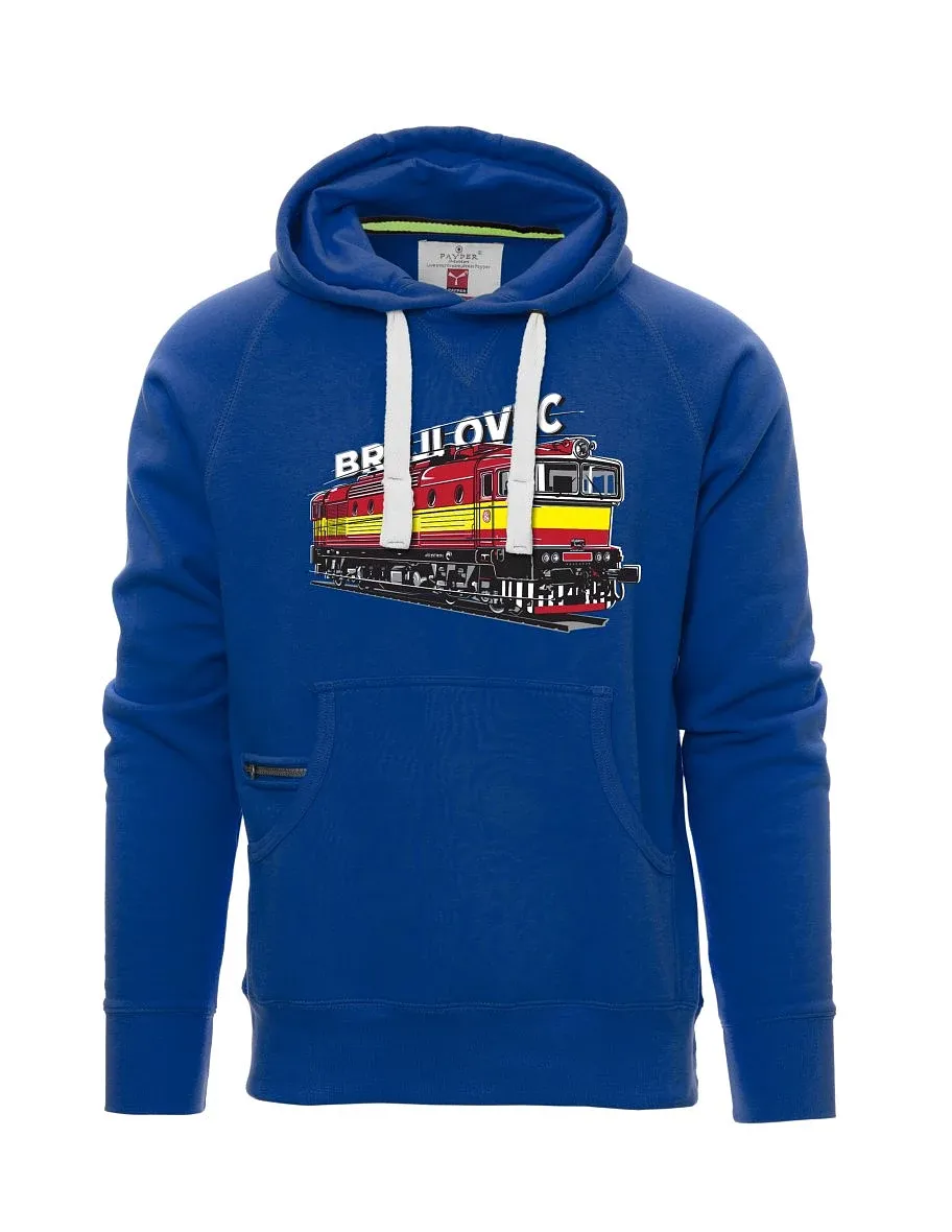 Felpa da uomo blu Locomotiva 753