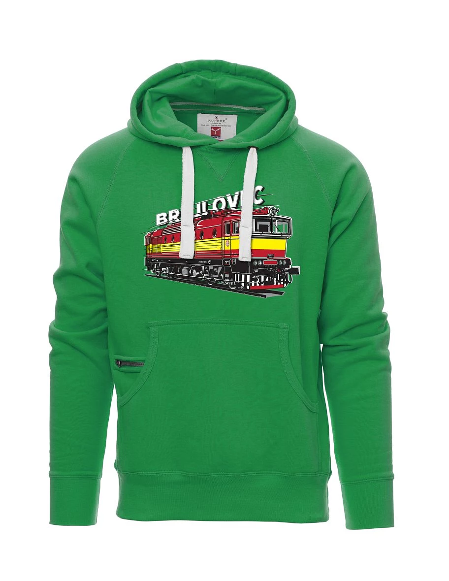 Felpa da uomo verde Locomotiva 753