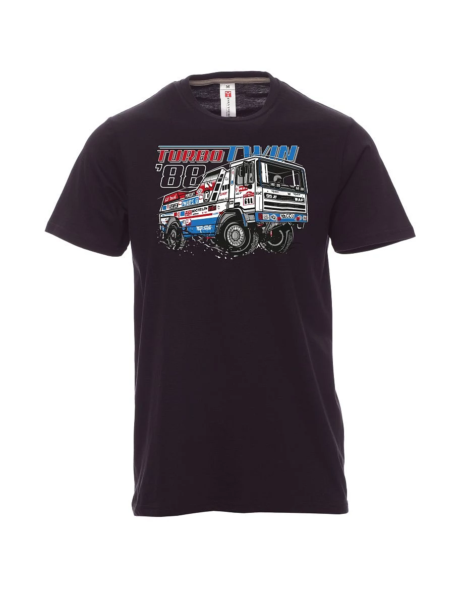 Maglia da uomo nera TurboTwin da dakar 1988