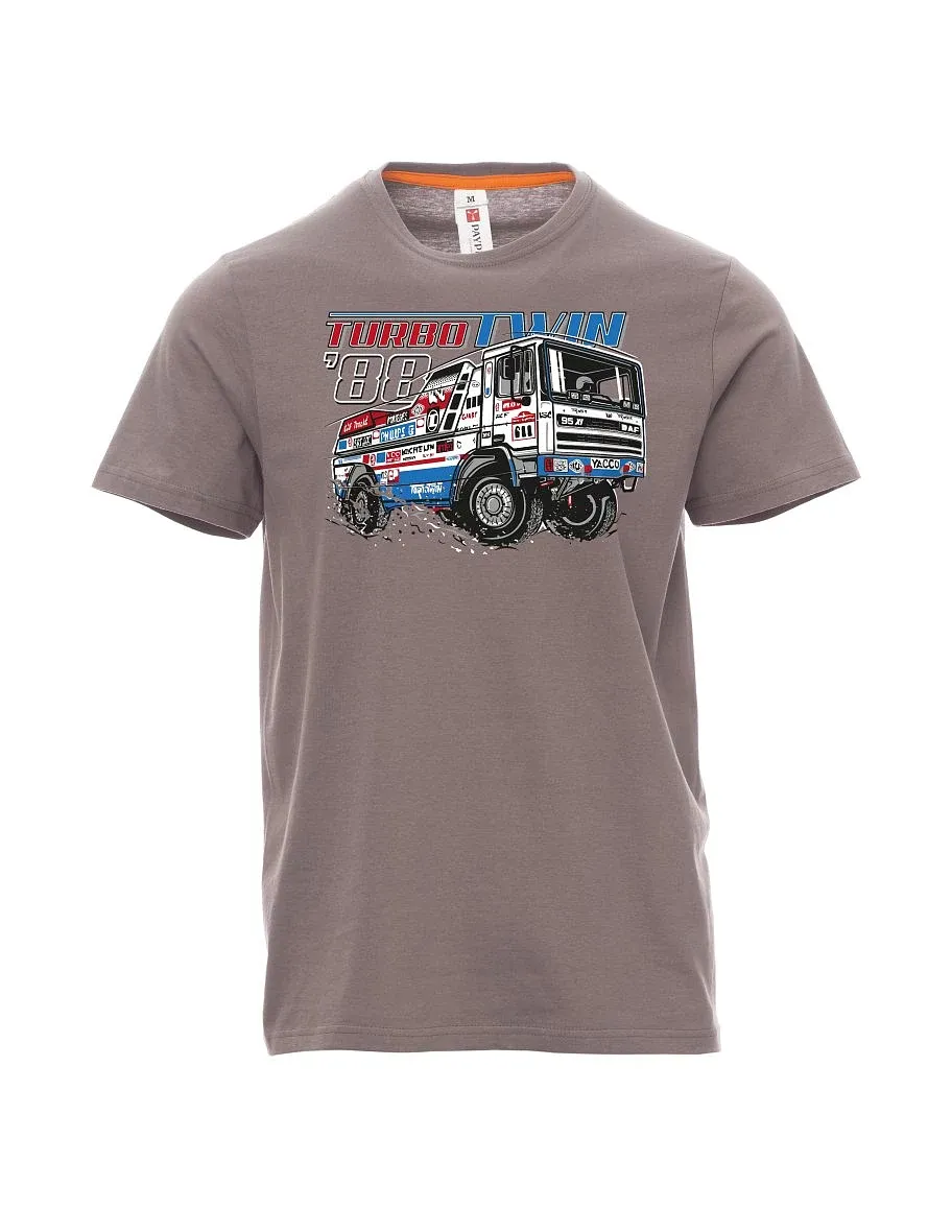 Maglia da uomo grigio acciaio TurboTwin da dakar 1988