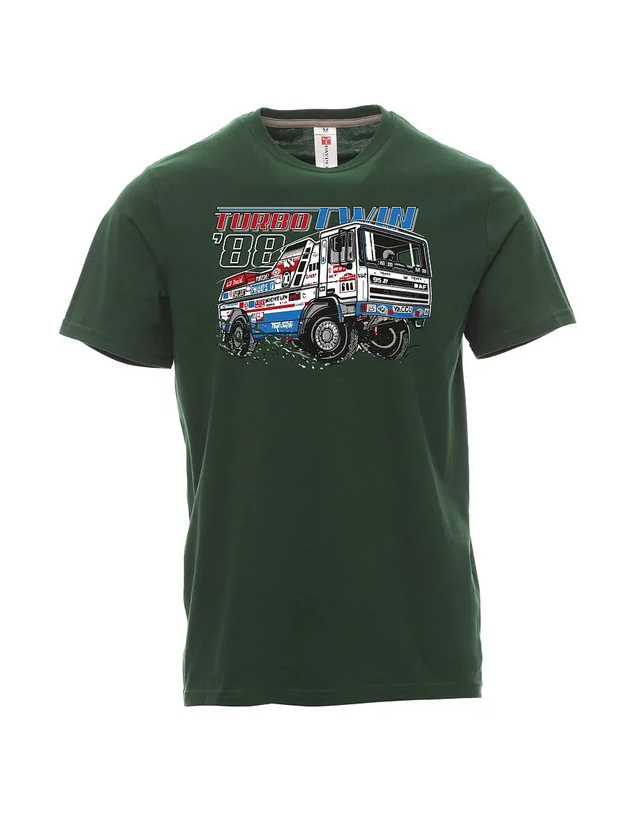 Maglia da uomo verde scuro TurboTwin da dakar 1988
