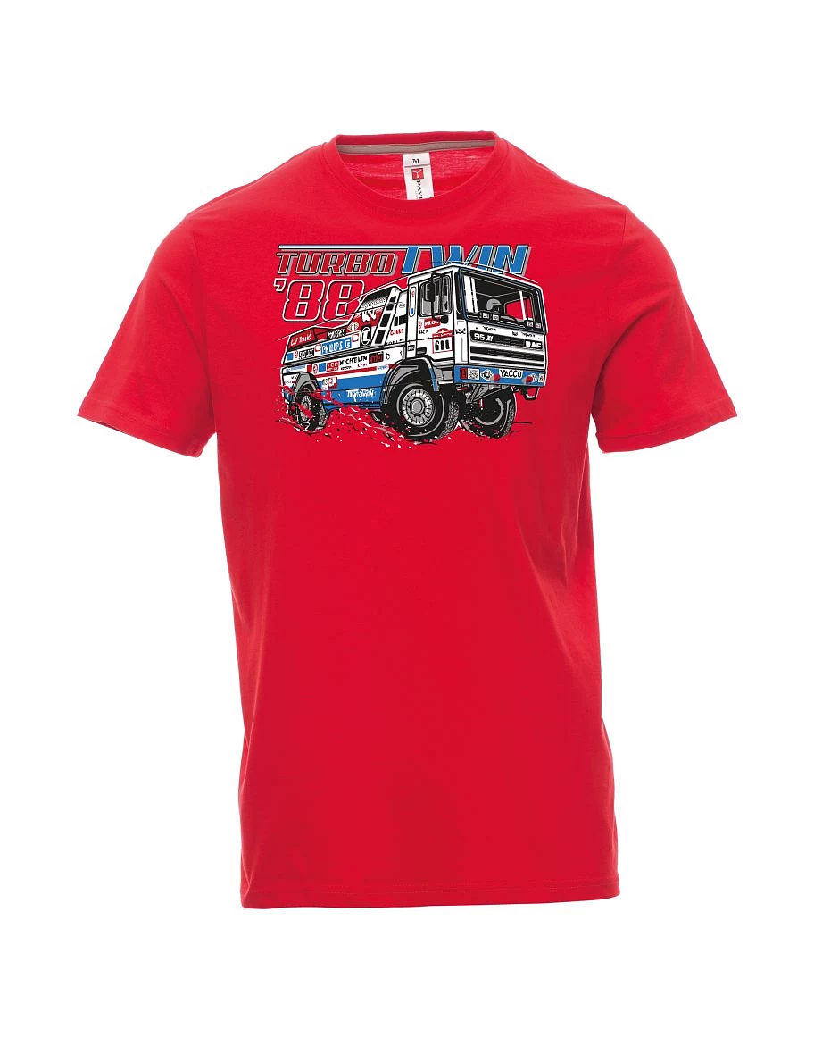 Maglia da uomo rossa TurboTwin da dakar 1988