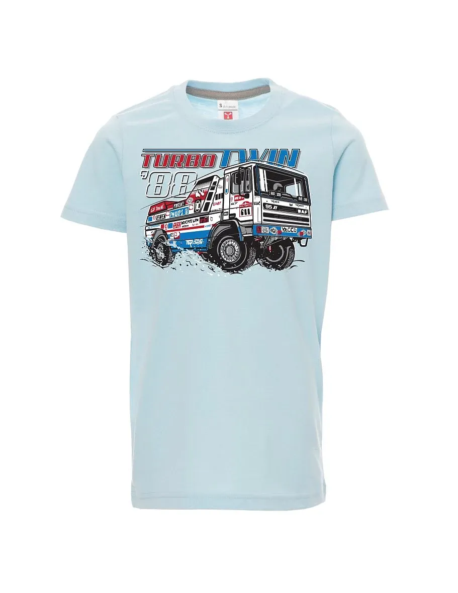 Maglia da bambino blu pallido TurboTwin da Dakar 1988