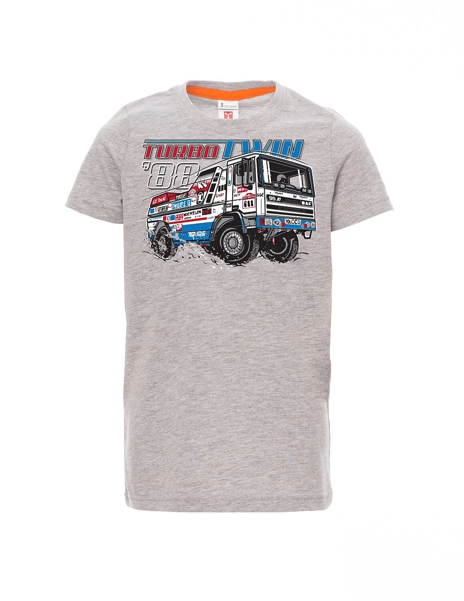 Maglia da bambino grigio melange TurboTwin da Dakar 1988
