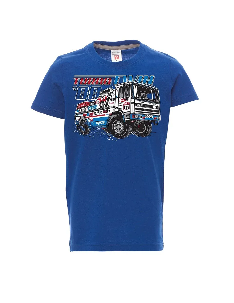 Maglia da bambino blu TurboTwin da Dakar 1988