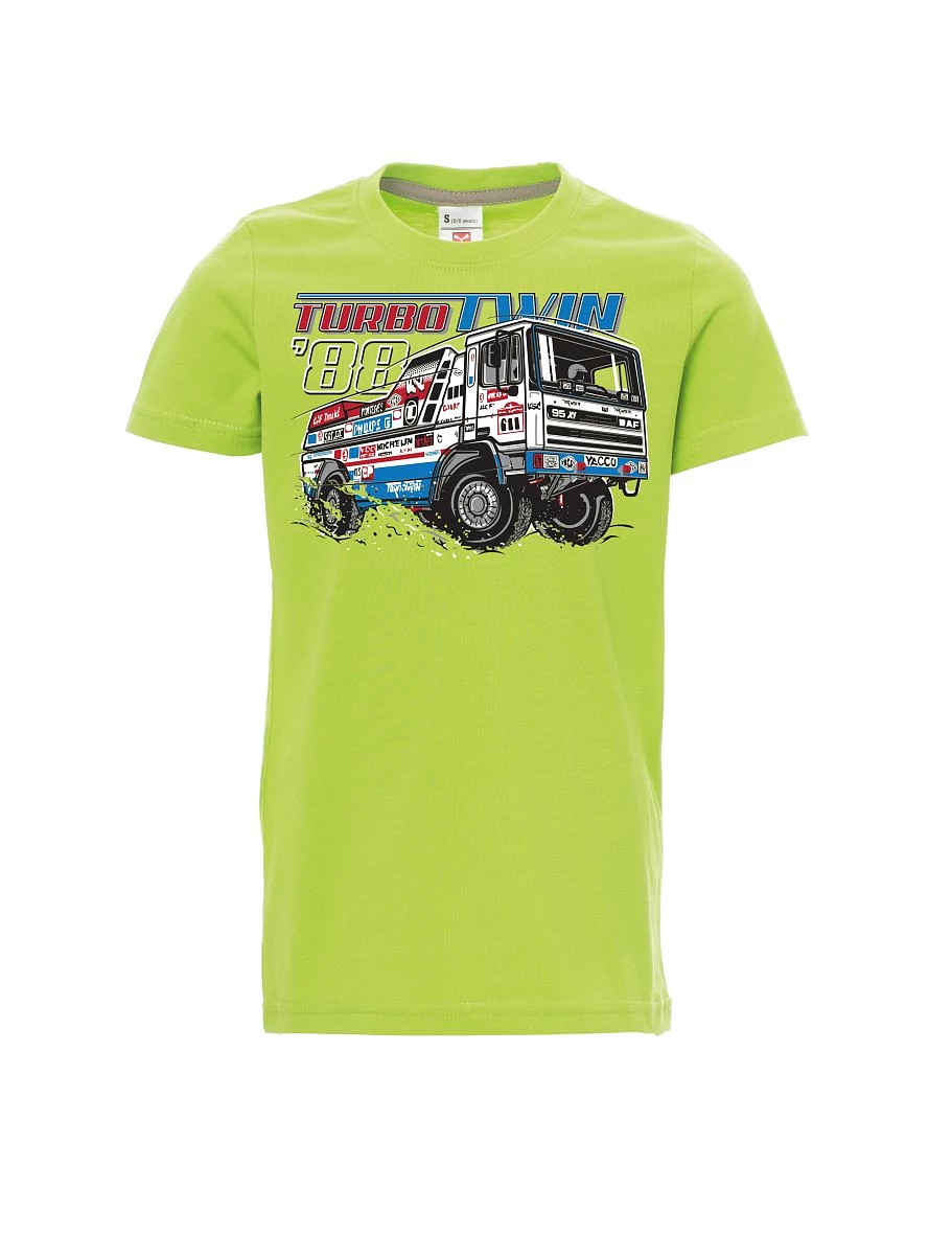 Maglia da bambino verde chiaro TurboTwin da Dakar 1988