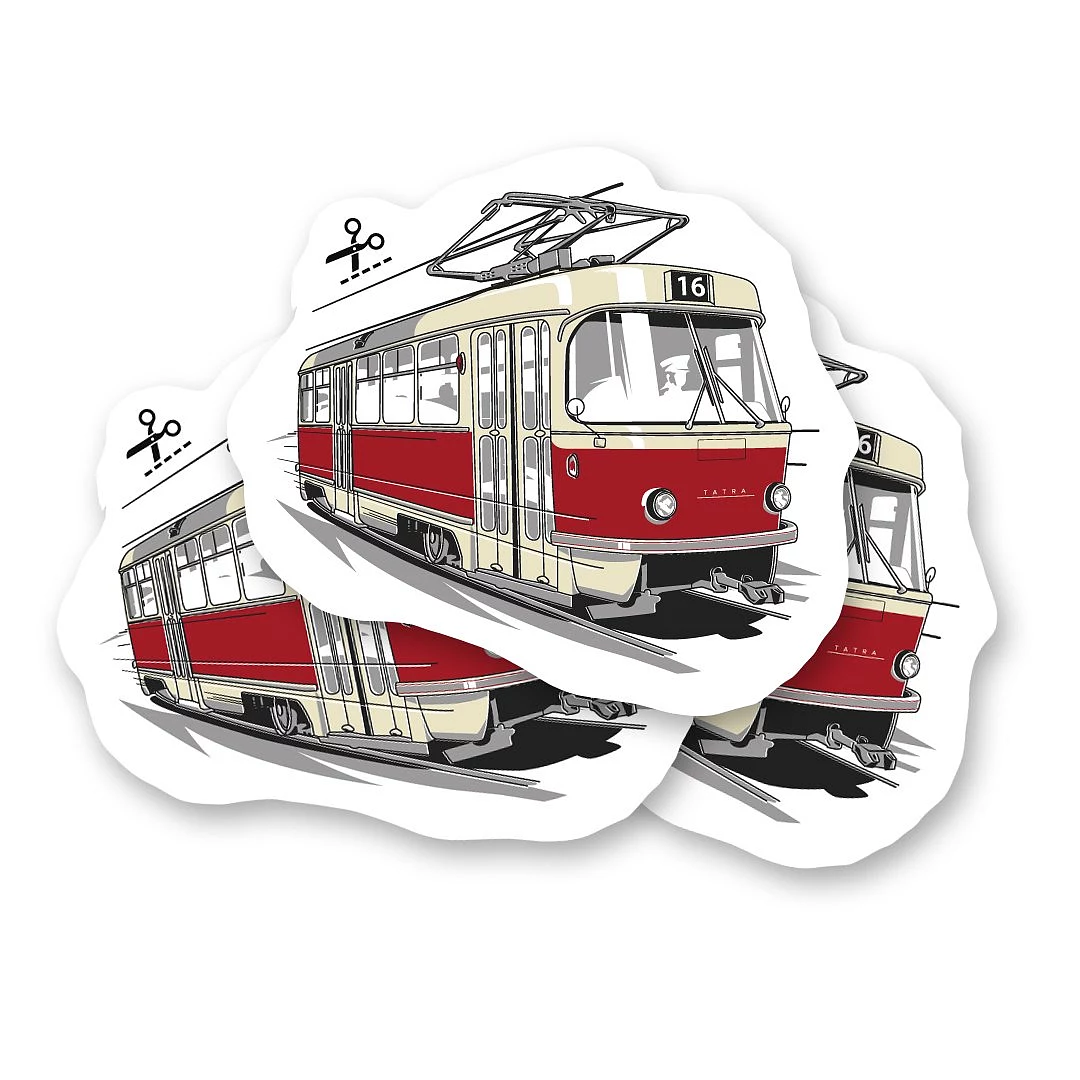 Tatuaggio temporaneo con i veterani Tram T3
