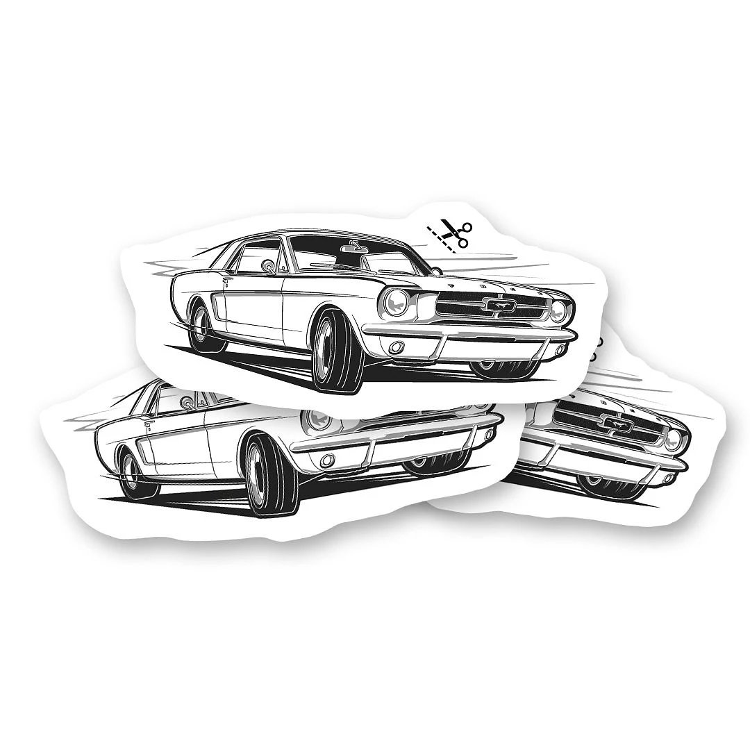 Tatuaggio temporaneo con i veterani Mustang
