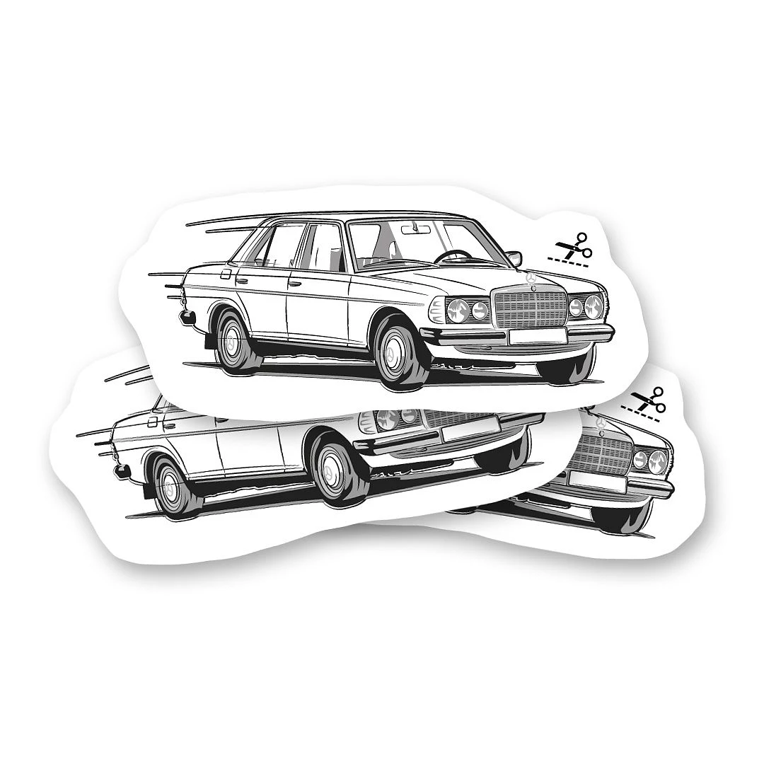Tatuaggio temporaneo con i veterani Mercedes W123