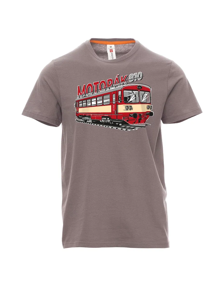 Maglia da uomo grigio acciaio Treno motore 810