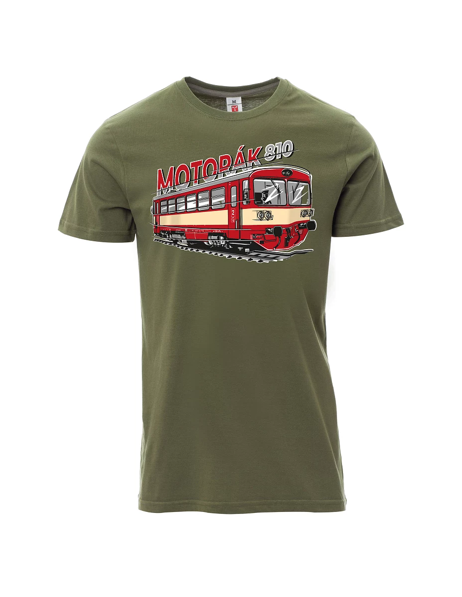 Maglia da uomo cachi Treno motore 810