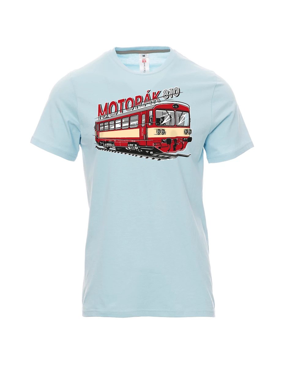 Maglia da uomo blu pallido Treno motore 810