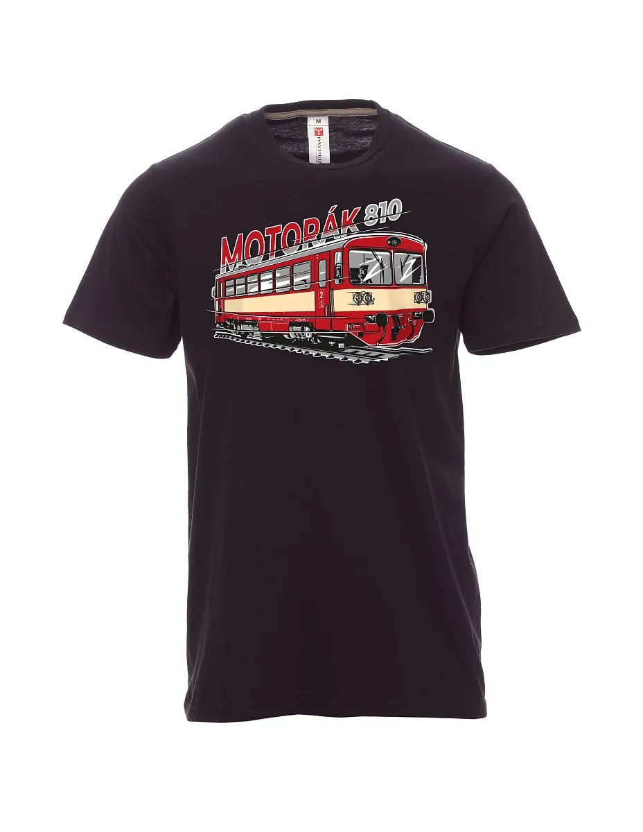 Maglia da uomo nera Treno motore 810