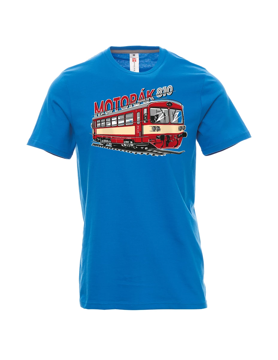 Maglia da uomo blu chiaro Treno motore 810