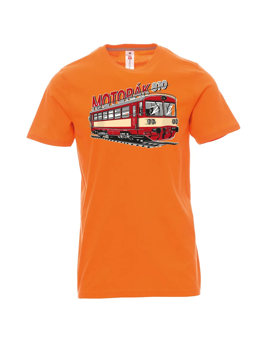 Maglia da uomo arancione Treno motore 810