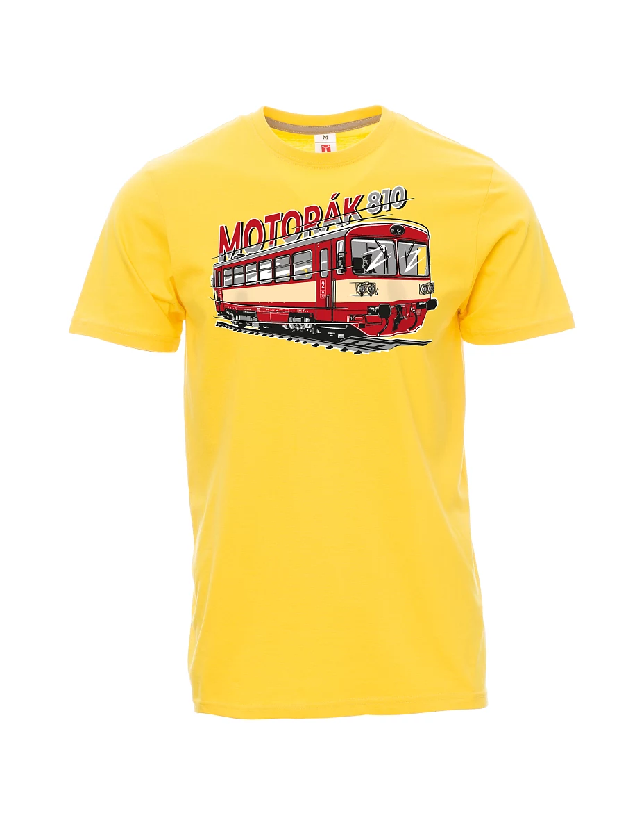Maglia da uomo gialla Treno motore 810