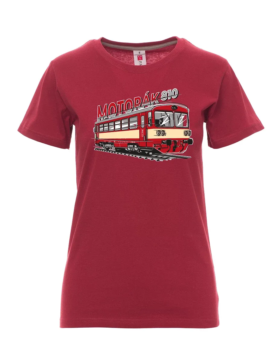 Maglia da donna colore bordeaux Treno motore 810