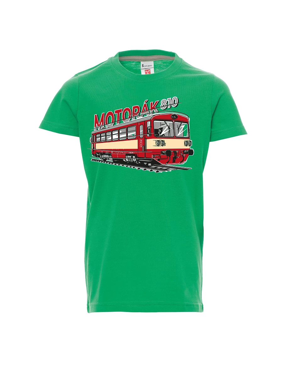 Maglia da bambino verde Treno motore 810