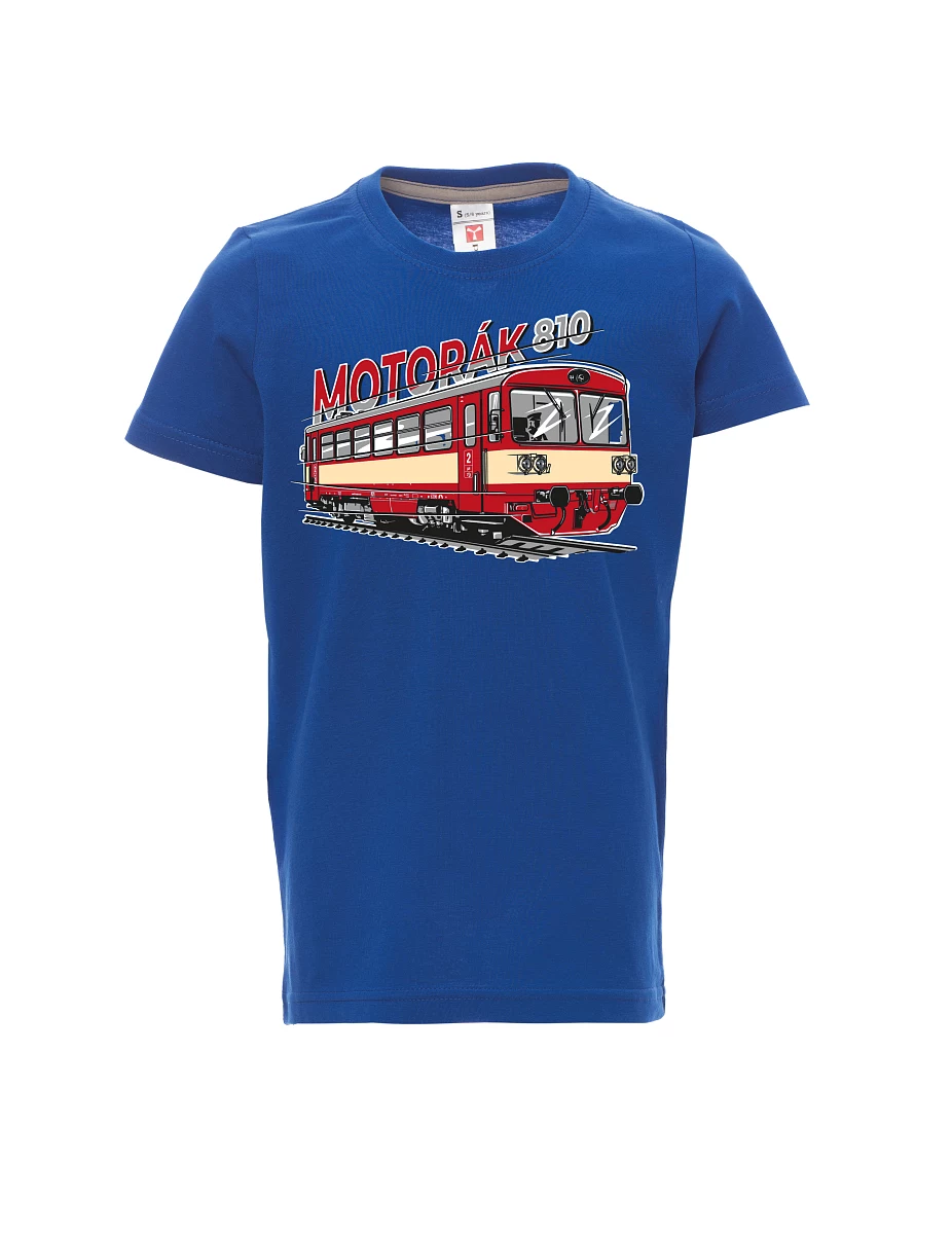 Maglia da bambino blu Treno motore 810