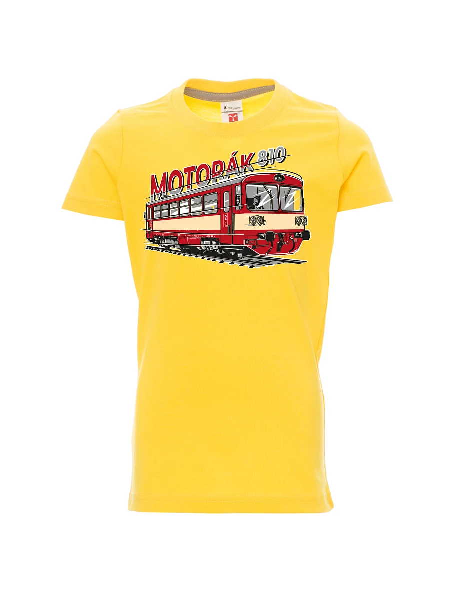 Maglia da bambino gialla Treno motore 810