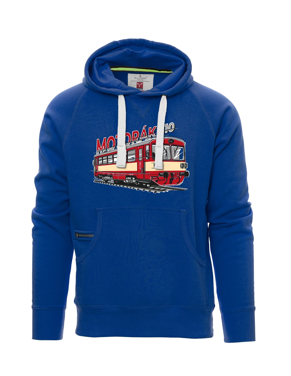 Felpa da uomo blu Treno motore 810