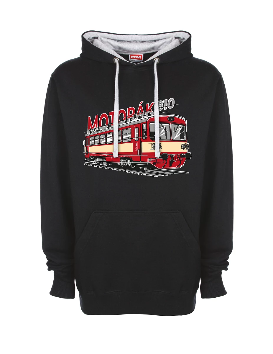 Felpa grigio-nera Treno motore 810