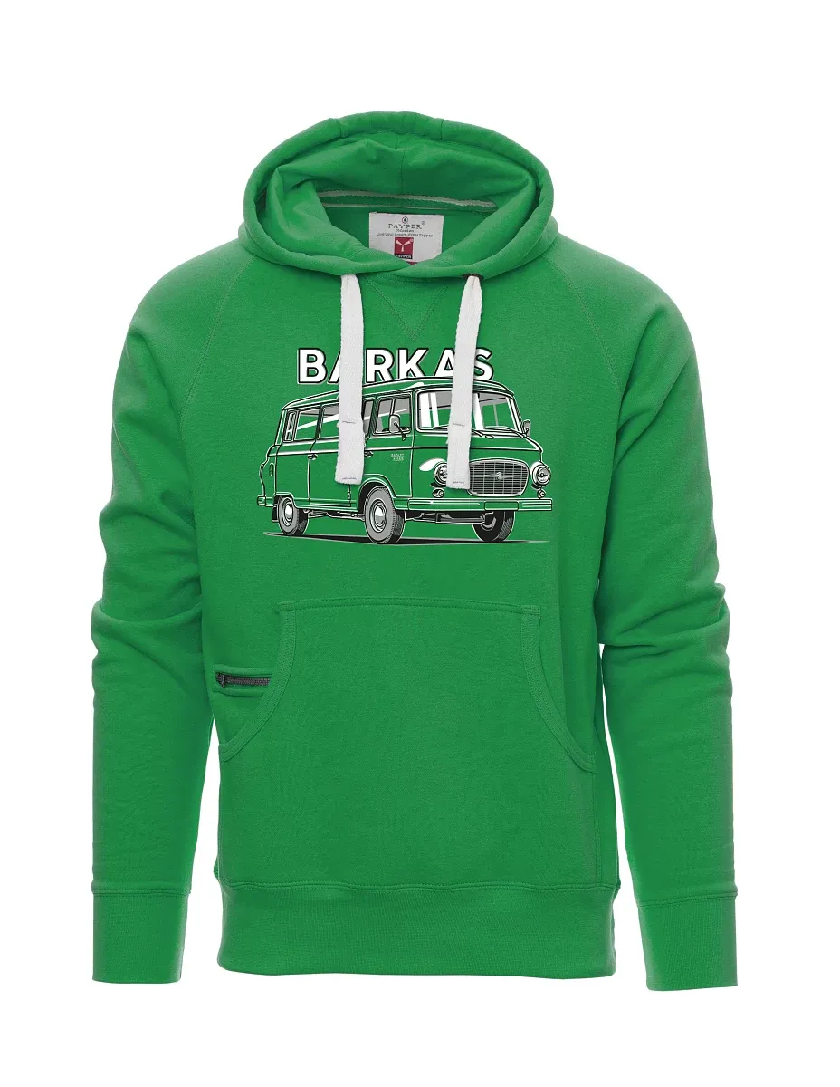 Felpa da uomo verde Barkas B1000