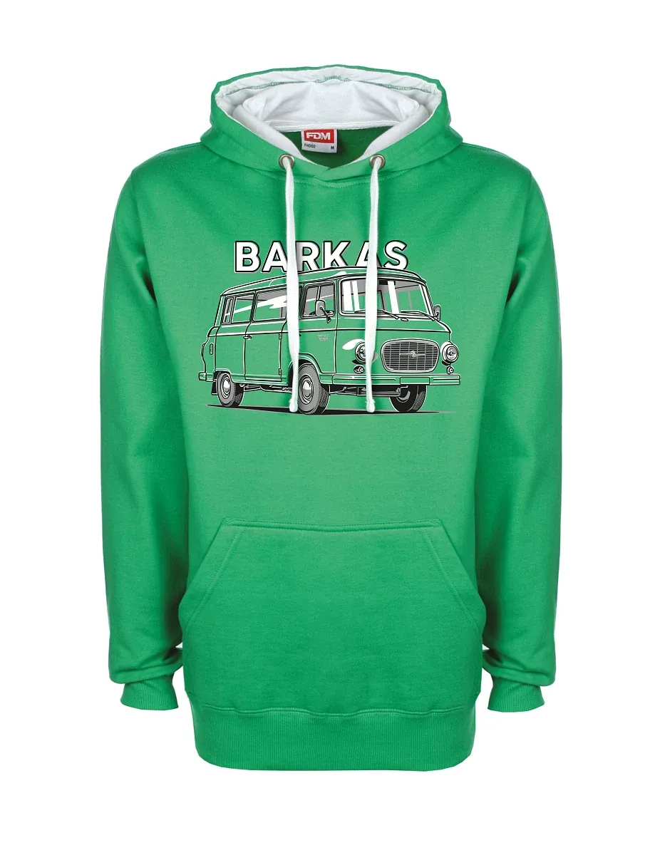 Felpa bianco-verde Barkas B1000