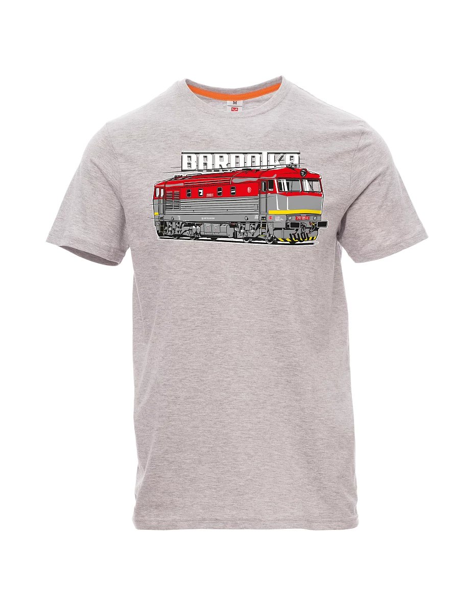Maglia da uomo grigio melange Locomotiva Bardotka