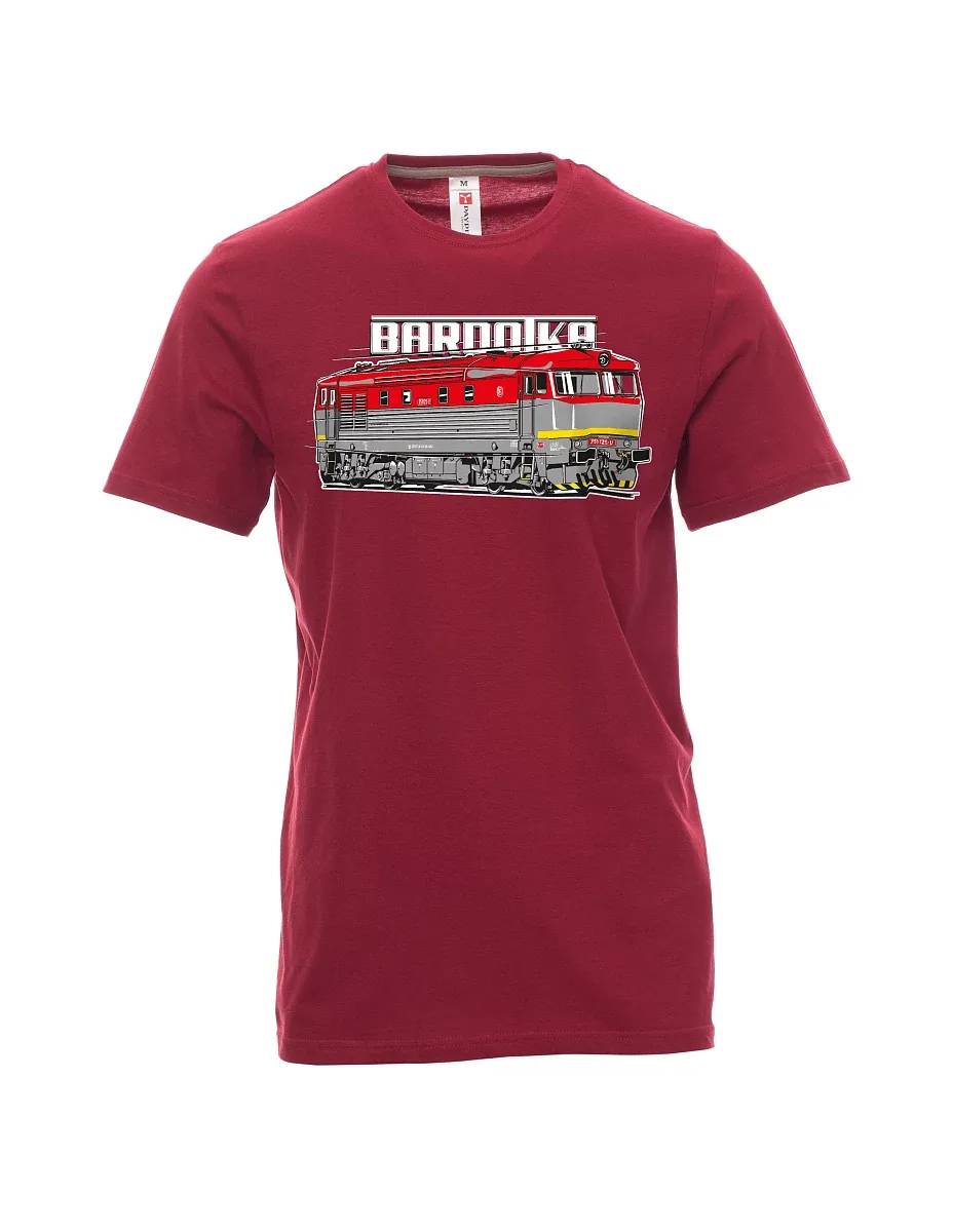 Maglia da uomo rosso scuro Locomotiva Bardotka