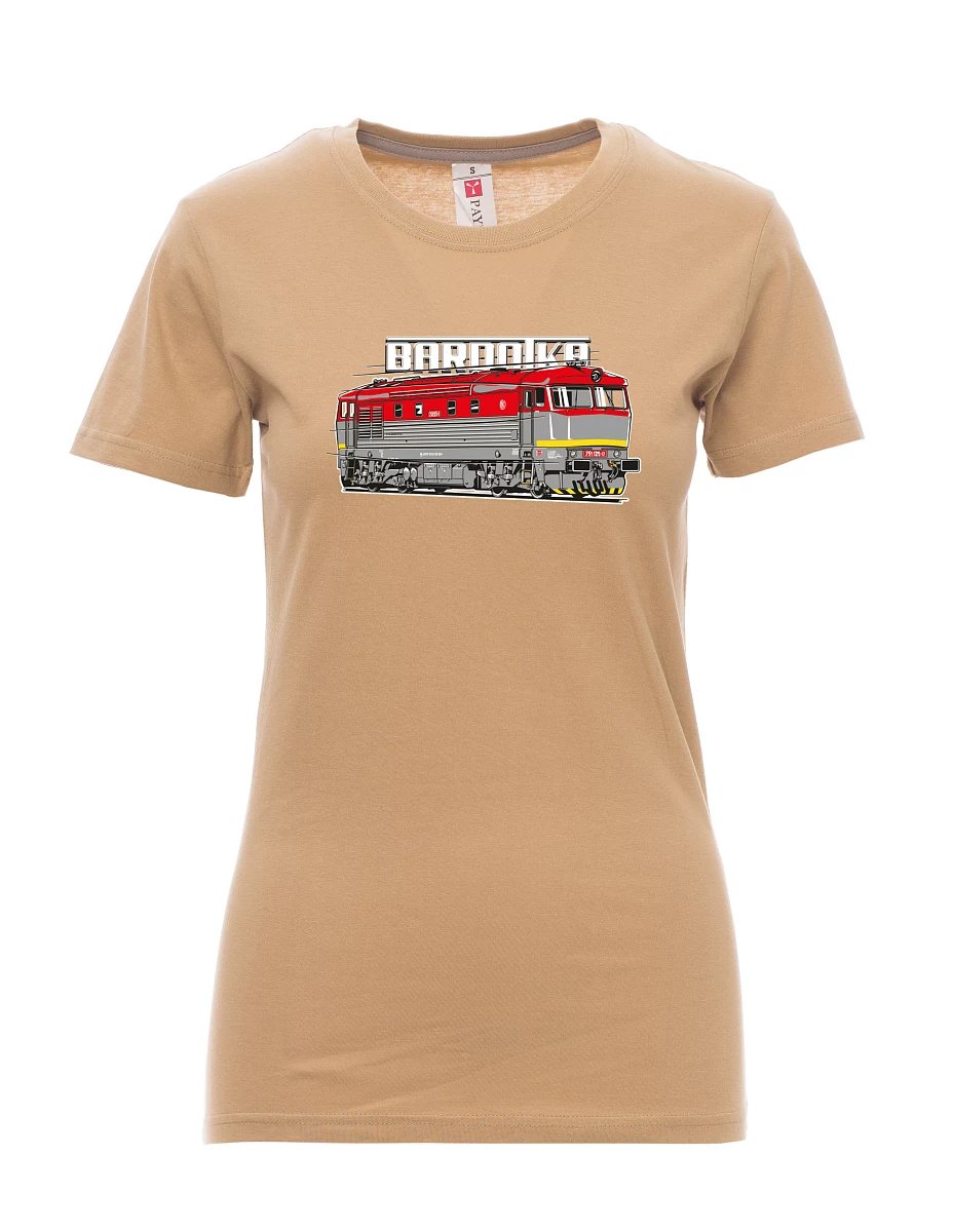 Maglia da donna marrone Locomotiva Bardotka