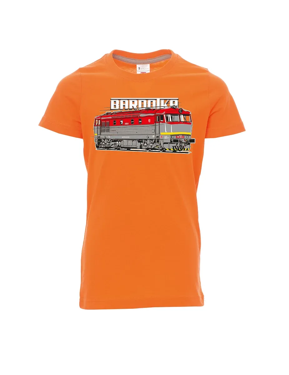 Maglia da bambino arancione Locomotiva Bardotka