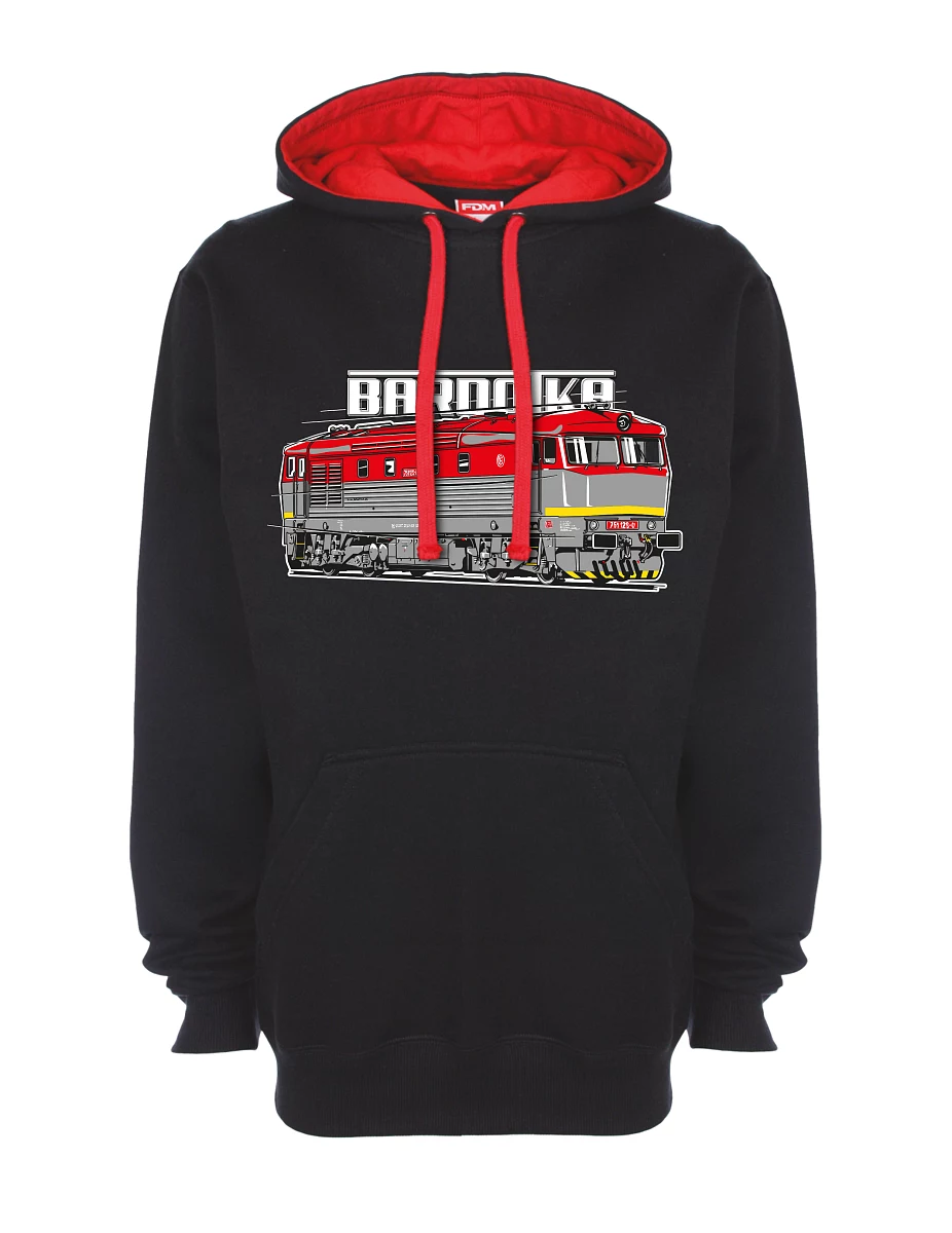 Felpa rosso-nera Locomotiva Bardotka