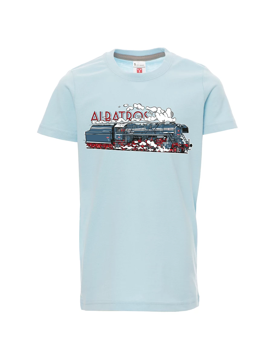 Maglia da bambino blu pallido Locomotiva Albatros