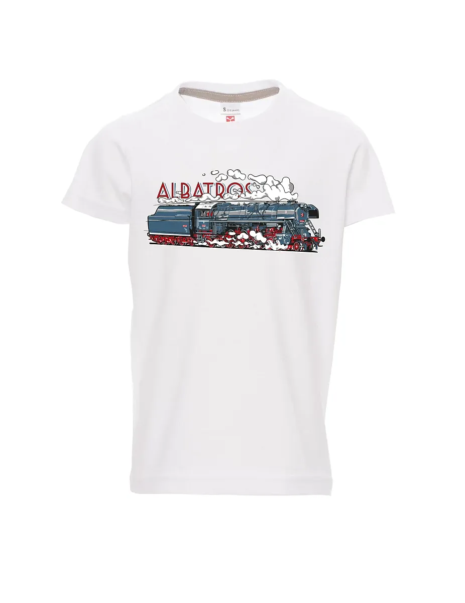 Maglia da bambino bianca Locomotiva Albatros